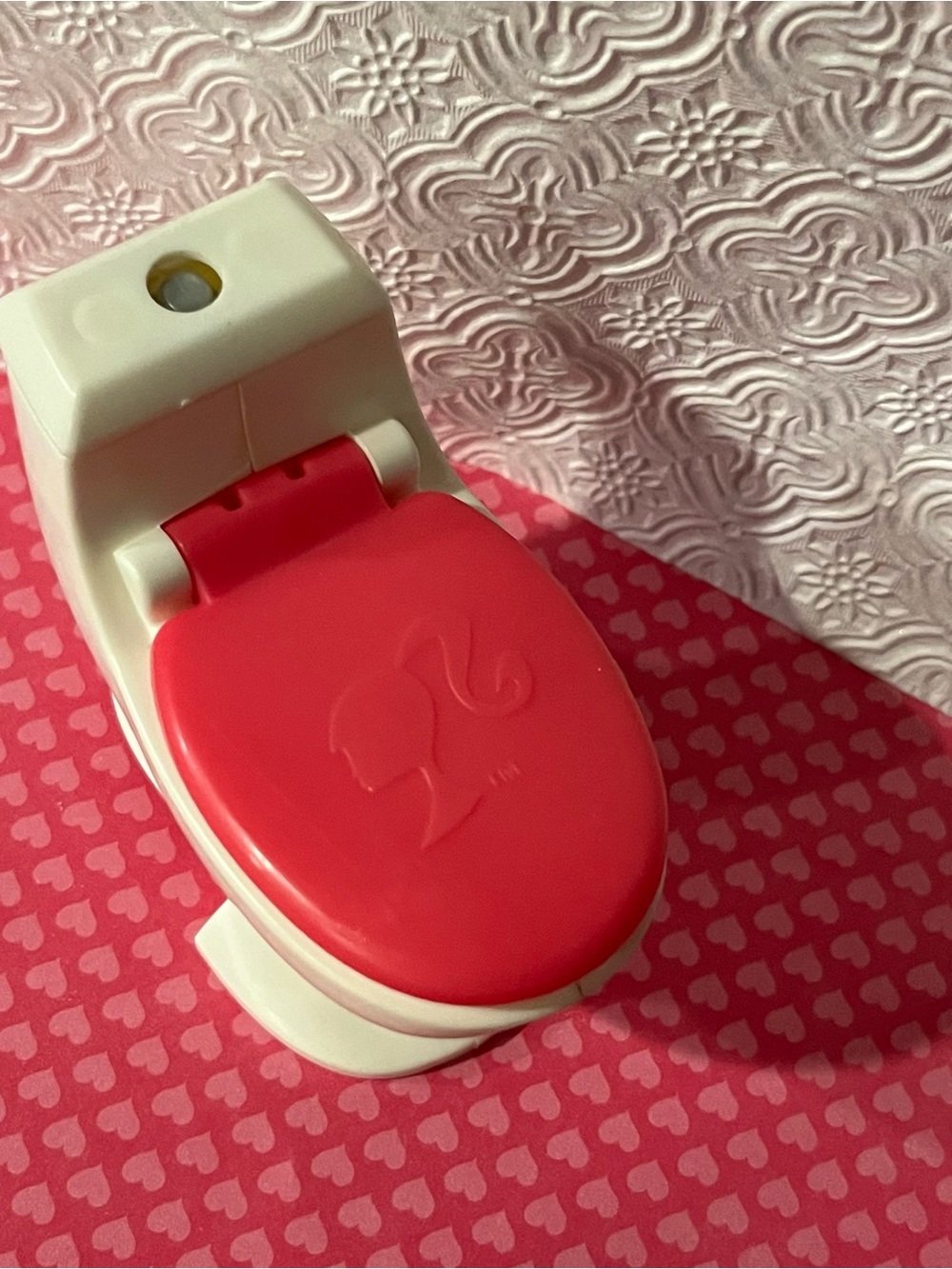 Barbie White and Hot Pink Toilet Accessory 2015 Dreamhouse